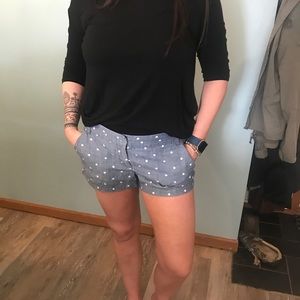 J Crew polka dot shorts